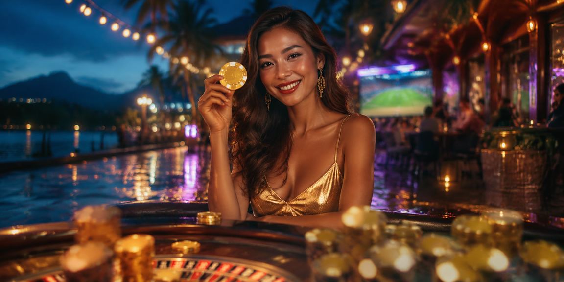 Permainan roulette bergaya Melayu di Langkawi dengan suasana meriah