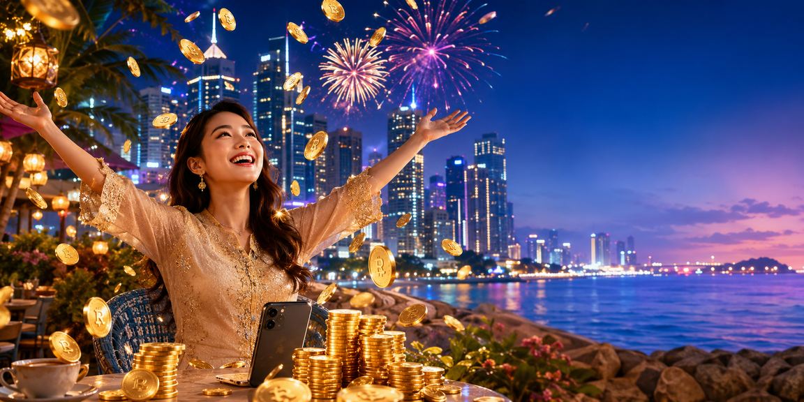 Pengguna Petaling Jaya memainkan slot kasino melalui telefon pintar dengan antara muka mudah alih